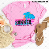 Transfer 002600 - Summer Lovin' Bright Leopard Palm Trees