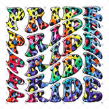 Transfer 002625 - Leopard Pride Wavy Stacked Word Art