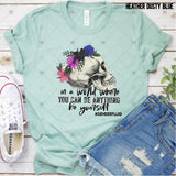 Transfer 002637 - Floral Skull Be Yourself