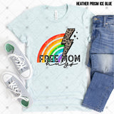 Transfer 002643 - Free Mom Hugs Rainbow Lightning Bolt