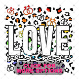Transfer 002644 - Love Wins Leopard Pattern