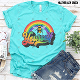 Transfer 002661 - Bee Yourself Pride Rainbow