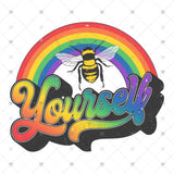 Transfer 002661 - Bee Yourself Pride Rainbow
