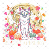 Transfer 002709 - Black Cat Energy *Halftone/Black Knockout*
