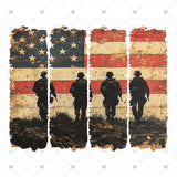 Transfer 012193 - Distressed Military Flag