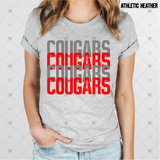 Custom Transfer 0041 - School Spirit Stacked Word Art