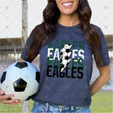 Custom Transfer 0041 - School Spirit Stacked Word Art