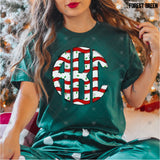 Custom Transfer 0002 - Christmas Snack Cakes Monogram