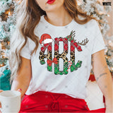 Custom Transfer 0004 - Christmas Monogram