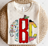 Custom Transfer 0005 - Back to School Monogram