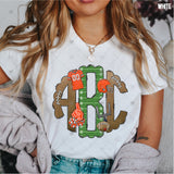 Custom Transfer 0009 - Orange Football Monogram