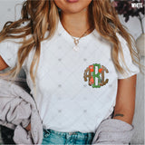 Custom Transfer 0009 - Orange Football Monogram