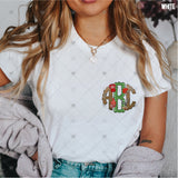 Custom Transfer 0011 - Red Football Monogram