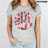 Custom Transfer 0020 - Serape & Leopard Baseball Monogram