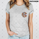 Custom Transfer 0021 - Serape & Leopard Basketball Monogram