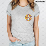 Custom Transfer 0022 - Serape & Leopard Softball Monogram