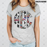 Custom Transfer 0023 - Serape & Leopard Soccer Monogram