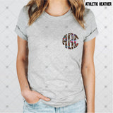Custom Transfer 0025 - Serape & Leopard Football Monogram