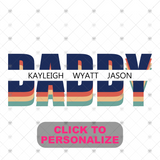 Custom Transfer 0028 - Split Multi Male Color Title with Custom Text