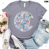 Custom Transfer 0029 - Pale Blue Sweet Floral Spring