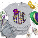 Custom Transfer 0033 - Mardi Gras Monogram