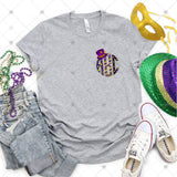 Custom Transfer 0033 - Mardi Gras Monogram
