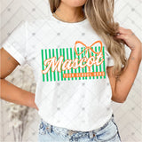 Custom Transfer 0049 - Stripes & Bow Custom Mascot