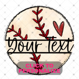 Custom Transfer 0066 - Sports Balls with Custom Text