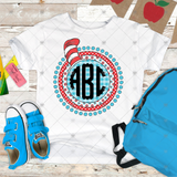 Custom Transfer 0067 - Read Across America Hat Monogram