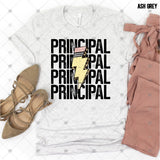Custom Transfer 0069 - Pencil Lightning Bolt Custom Text