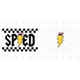 Transfer 000579 - Sped Pencil Lightning Bolt