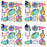 Transfer 002645 - Pastel Football Grid