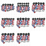 Transfer 001196 - Red & Blue Reading Teacher Grade Set