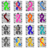 Transfer 001938 - Awareness Ribbon Word Art