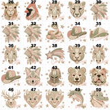 Transfer 001461 - Cottagecore Quilted Mascots