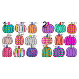 Transfer 002427 - Bright Pumpkin Grid