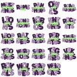 Transfer 002236 - Spooky Purple & Green Mascots