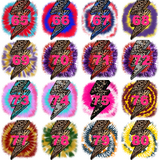 Custom Transfer 0034 - School Spirit Tie Dye Lightning Bolt