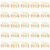 Transfer 001686 - Vintage Birth Year
