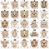 Transfer 001461 - Cottagecore Quilted Mascots