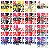 Custom Transfer 0041 - School Spirit Stacked Word Art