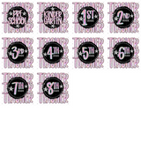 Transfer 001398 - Dottie Scribble Stacked Teacher Round Grade Set