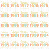 Transfer 001686 - Vintage Birth Year
