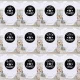Screen Print Transfer - SCR1705 Princess Crown Baby Milestone Set of 12 INFANT - Black
