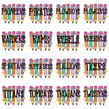 Transfer 001394 - Colorful Pencil Mascots