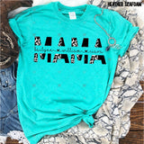 Custom Transfer 0053 - Cow & Black Split Title with Custom Text