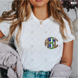 Custom Transfer 0007 - Blue Football Monogram