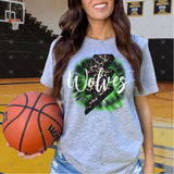 Custom Transfer 0034 - School Spirit Tie Dye Lightning Bolt