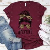 Screen Print Transfer - SCR2616 #Momlife Leopard - Full Color *HIGH HEAT*