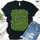 Screen Print Transfer - SCR3483 12x12 Leopard PATTERN SHEET - Bright Green